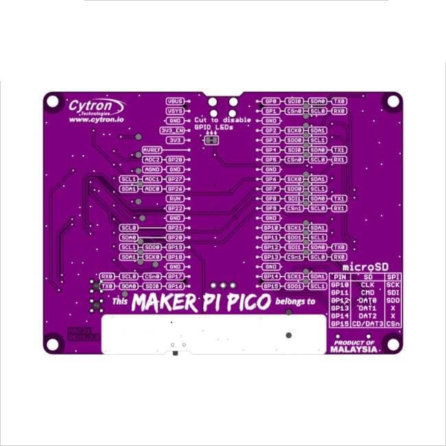 Maker Pi Pico (Con header para montar la Pi Pico) - Cytron