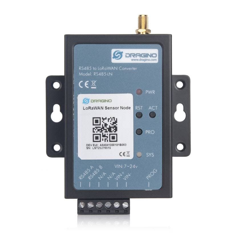 Conversor Modbus a LoRaWAN RS485-LN - Dragino