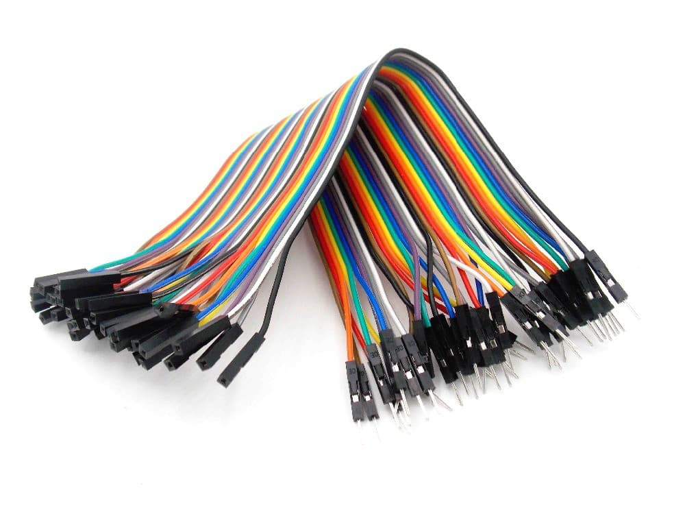 Cables dupont 40 pines (variedad de tipo y tamaño)