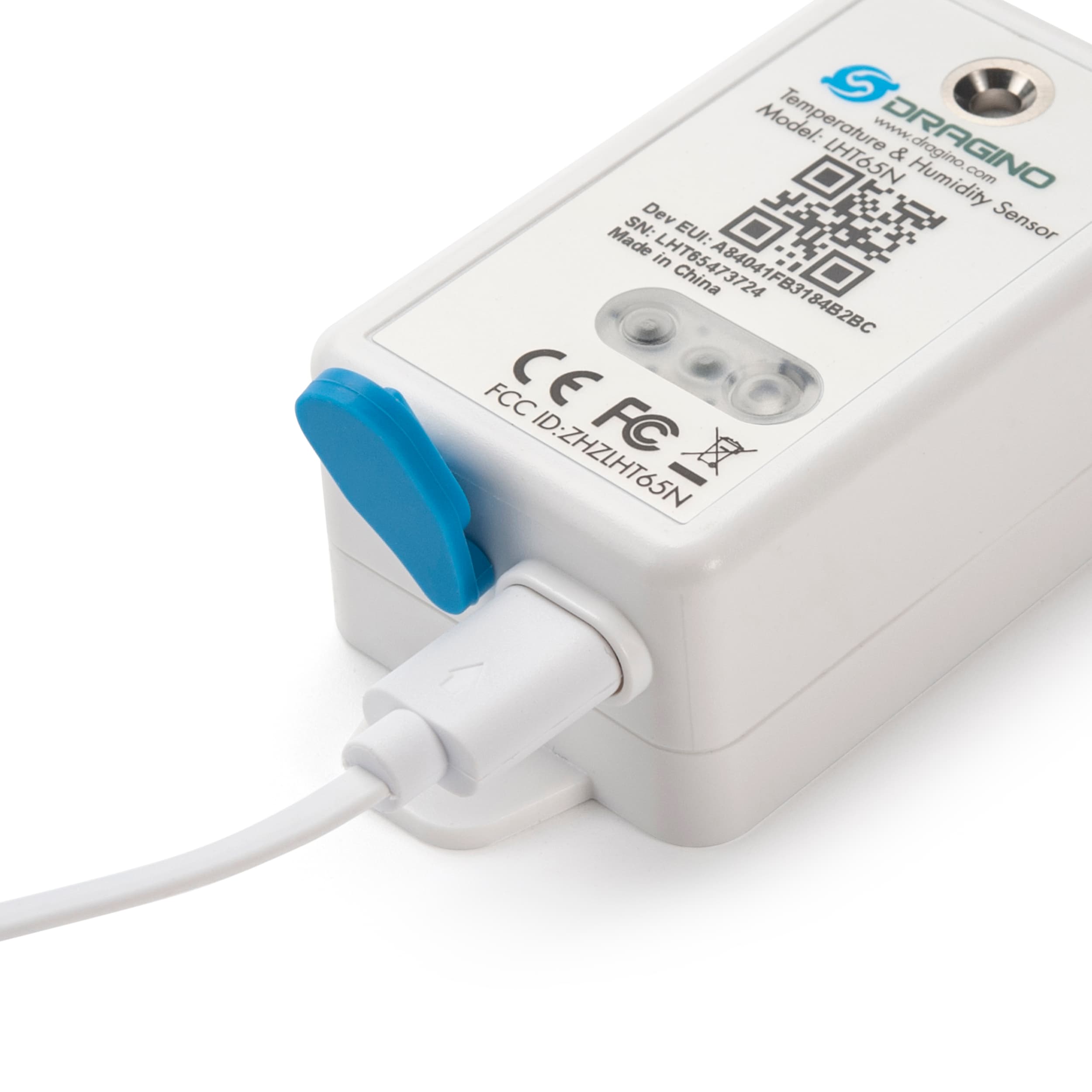 Sensor de temperatura humedad iluminancia LoRaWAN LHT65N-E5 - Dragino