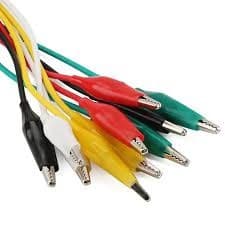Pack Cable Caiman / Alligator Clips 10 Piezas