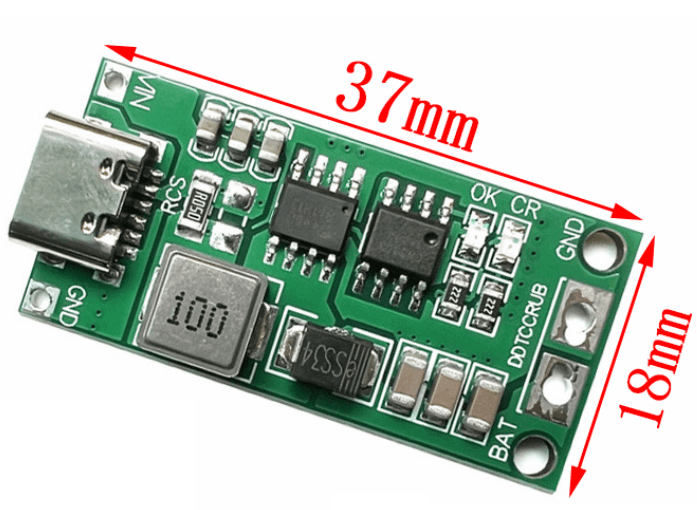 Cargador Batería de Li-Ion 4S (4 Celdas) con USB-C DDTCCRUB