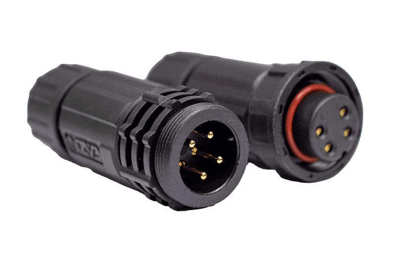 Conector IP67 ZE13 4P 10 Amperes Volante Volante