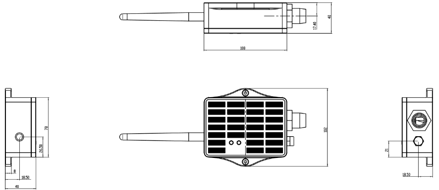 Nodo LoRa SN50V3-LS LoRaWAN Exterior