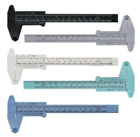 Pie de Metro Plastico / Caliper / Vernier color gris