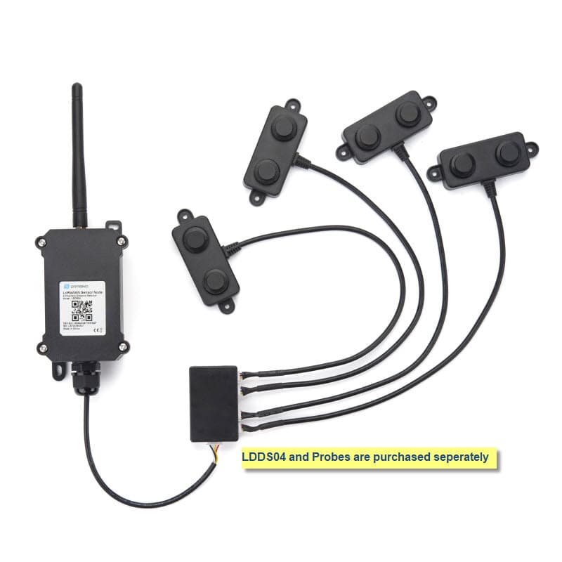 LDDS04 Sensor de Distancia 4 canales LoRaWAN AU915